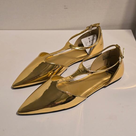 Worthington Kendie Gold Flats Women's Size 11 - Picture 3 of 6